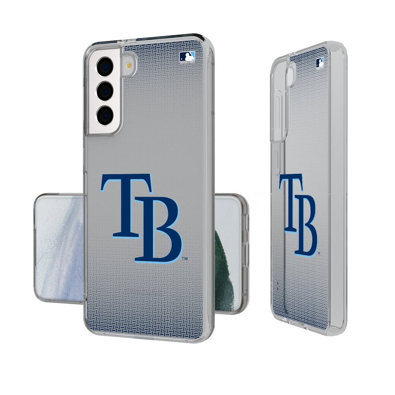 Tampa Bay Rays Linen Galaxy Clear Phone Case