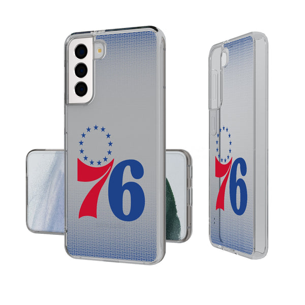 Philadelphia 76ers Linen Galaxy Clear Phone Case