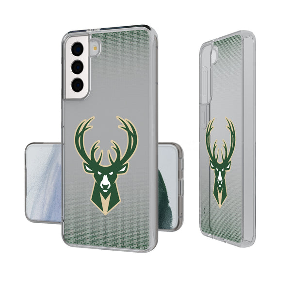 Milwaukee Bucks Linen Galaxy Clear Phone Case