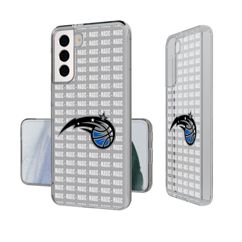 Orlando Magic Text Backdrop Galaxy Clear Phone Case