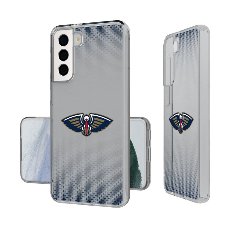 New Orleans Pelicans Linen Galaxy Clear Phone Case