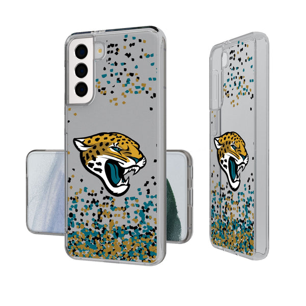 Jacksonville Jaguars Confetti Galaxy Clear Phone Case