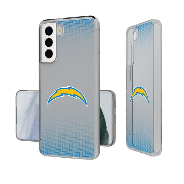 Los Angeles Chargers Linen Galaxy Clear Phone Case