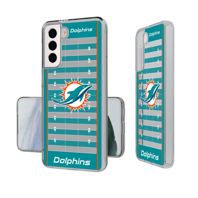 Miami Dolphins Field Galaxy Clear Phone Case