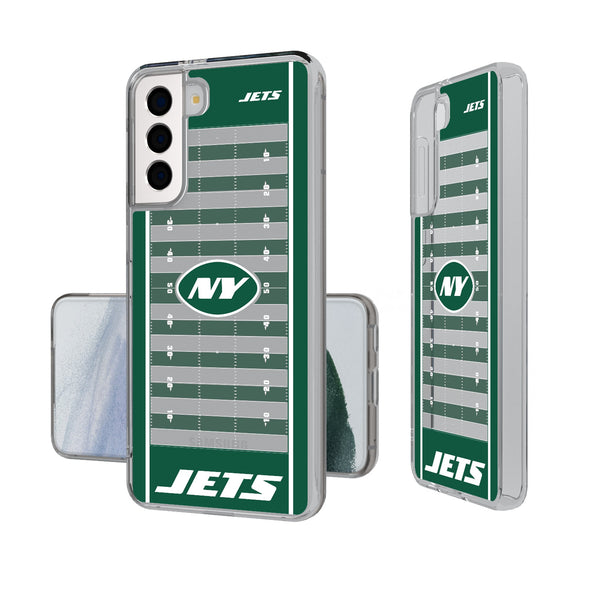 New York Jets Field Galaxy Clear Phone Case