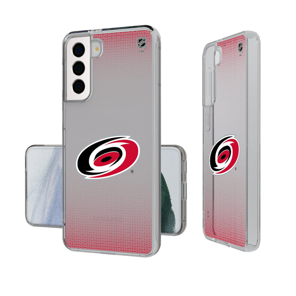 Carolina Hurricanes Linen Galaxy Clear Phone Case