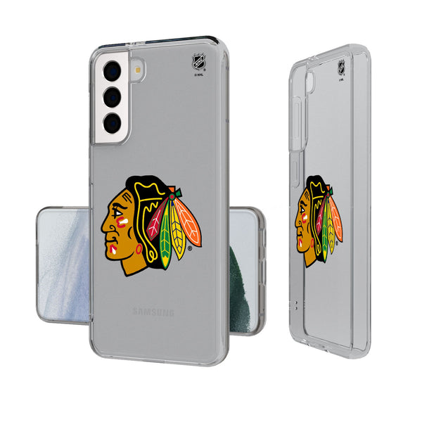 Chicago Blackhawks Insignia Galaxy Clear Phone Case