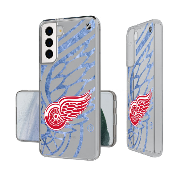 Detroit Red Wings Ice Tilt Galaxy Clear Phone Case