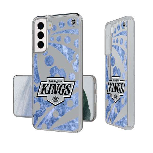 LA Kings Ice Tilt Galaxy Clear Phone Case