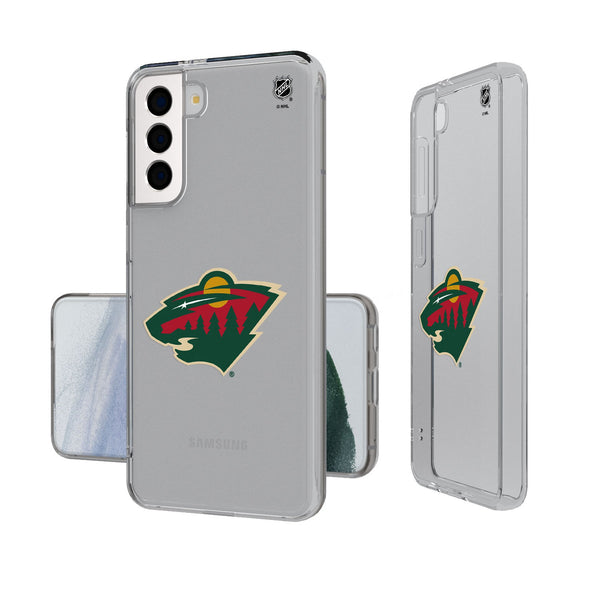 Minnesota Wild Insignia Galaxy Clear Phone Case