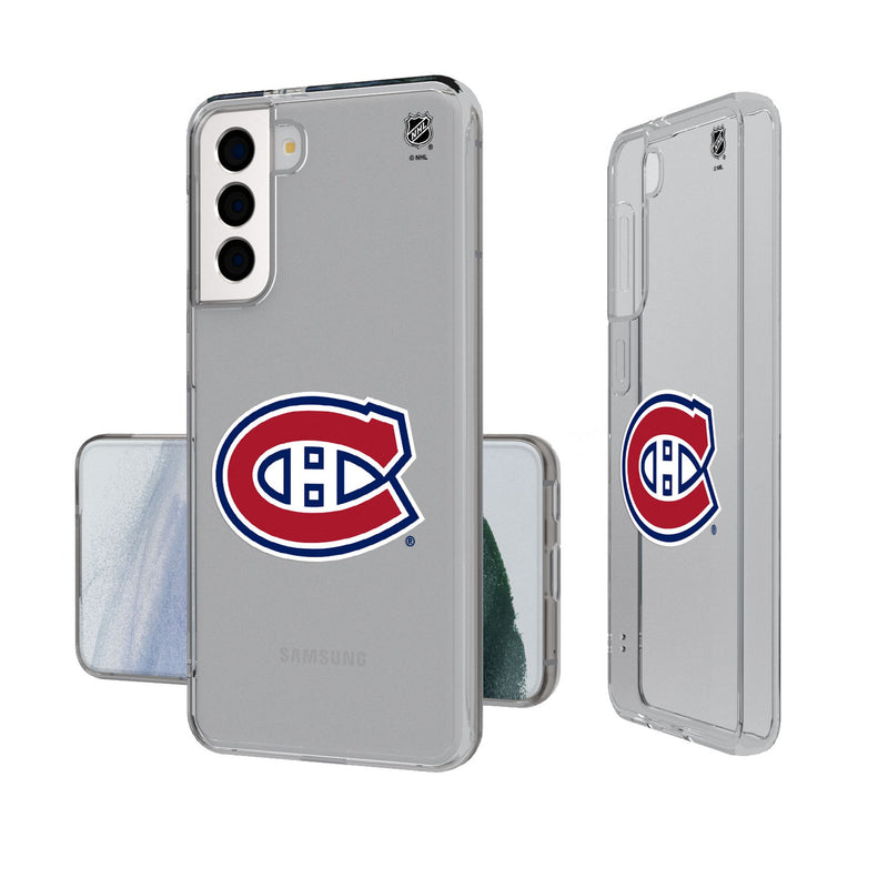 Montreal Canadiens Insignia Galaxy Clear Phone Case