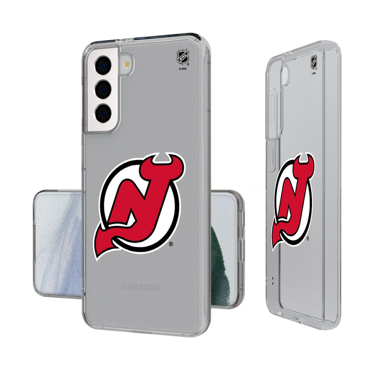 New Jersey Devils Insignia Galaxy Clear Phone Case