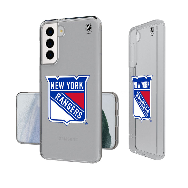 New York Rangers Insignia Galaxy Clear Phone Case