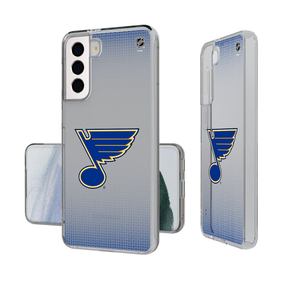 St. Louis Blues Linen Galaxy Clear Phone Case