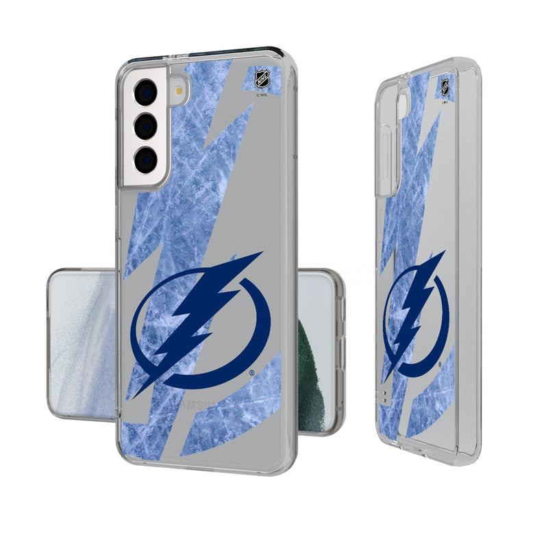 Tampa Bay Lightning Ice Tilt Galaxy Clear Phone Case