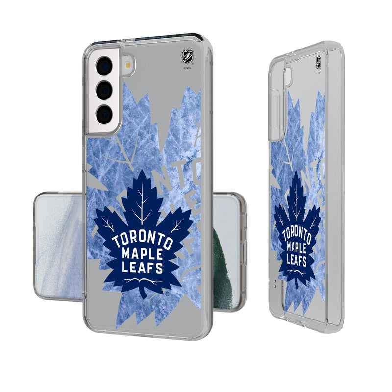 Toronto Maple Leafs Ice Tilt Galaxy Clear Phone Case