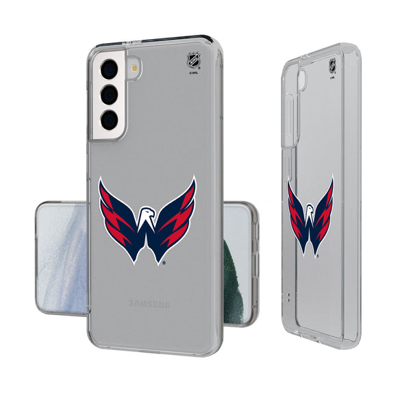 Washington Capitals Insignia Galaxy Clear Phone Case