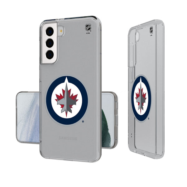 Winnipeg Jets Insignia Galaxy Clear Phone Case