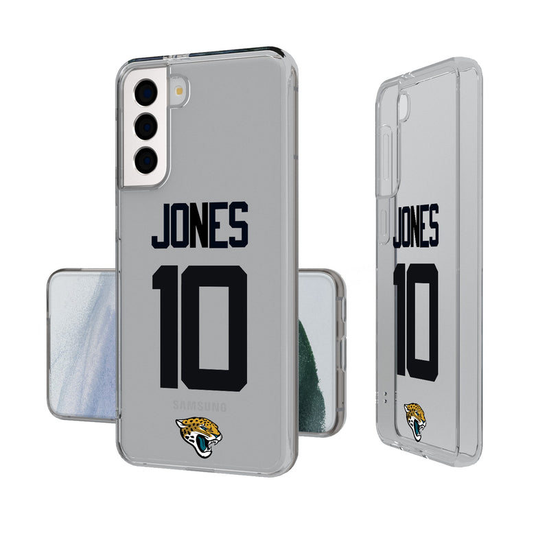 Mac Jones Jacksonville Jaguars 10 Ready Galaxy Clear Phone Case