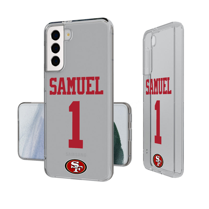 Deebo Samuel Sr. San Francisco 49ers 1 Ready Galaxy Clear Phone Case