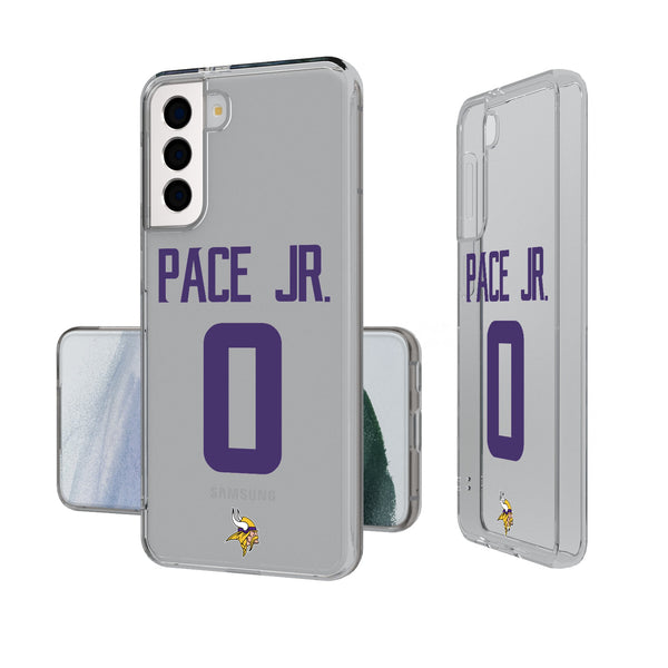 Ivan Pace Jr. Minnesota Vikings 0 Ready Galaxy Clear Phone Case