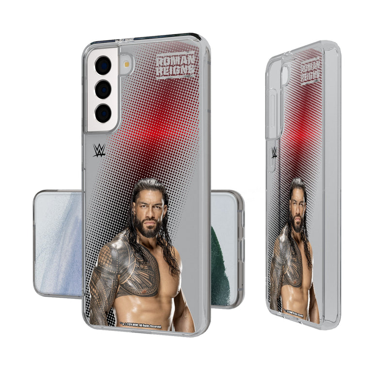 Roman Reigns Superstar Galaxy Clear Phone Case