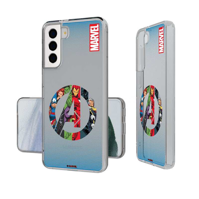 Marvel Avengers Avengers Grid Galaxy Clear Phone Case