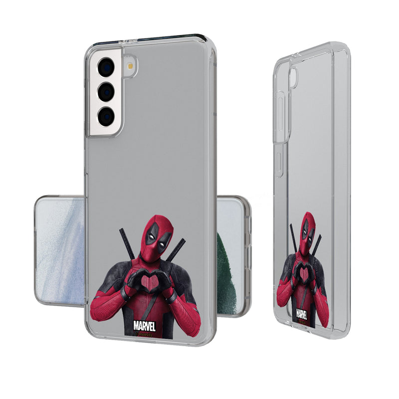 Marvel Deadpool Badge Galaxy Clear Phone Case