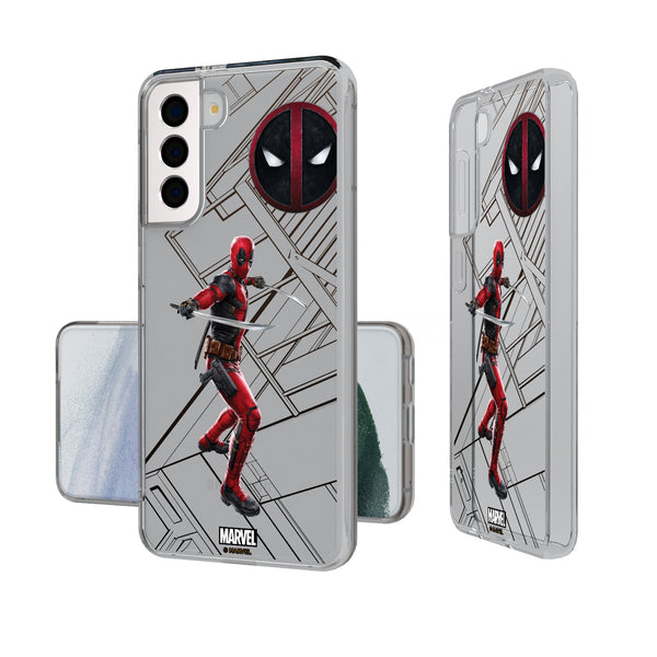 Marvel Deadpool MechLine Galaxy Clear Phone Case