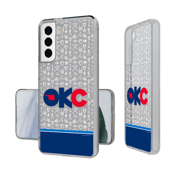 Oklahoma City Baseball Club Memories Print Galaxy Clear Phone Case