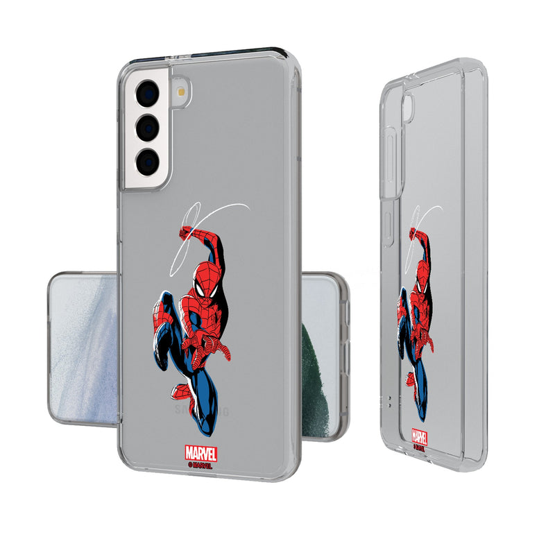 Marvel Spider-Man Badge Galaxy Clear Phone Case