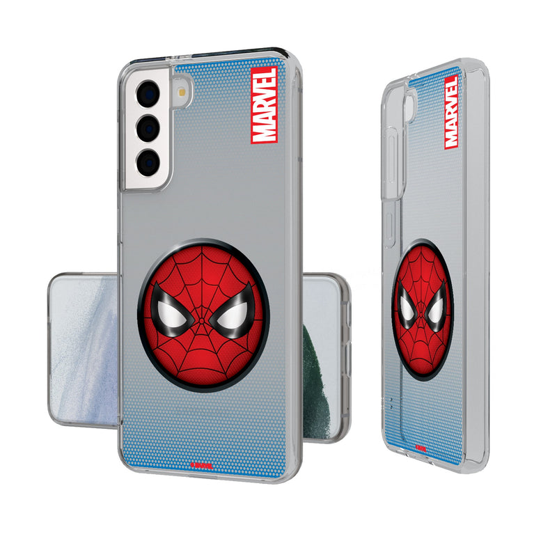 Marvel Spider-Man Grid Galaxy Clear Phone Case