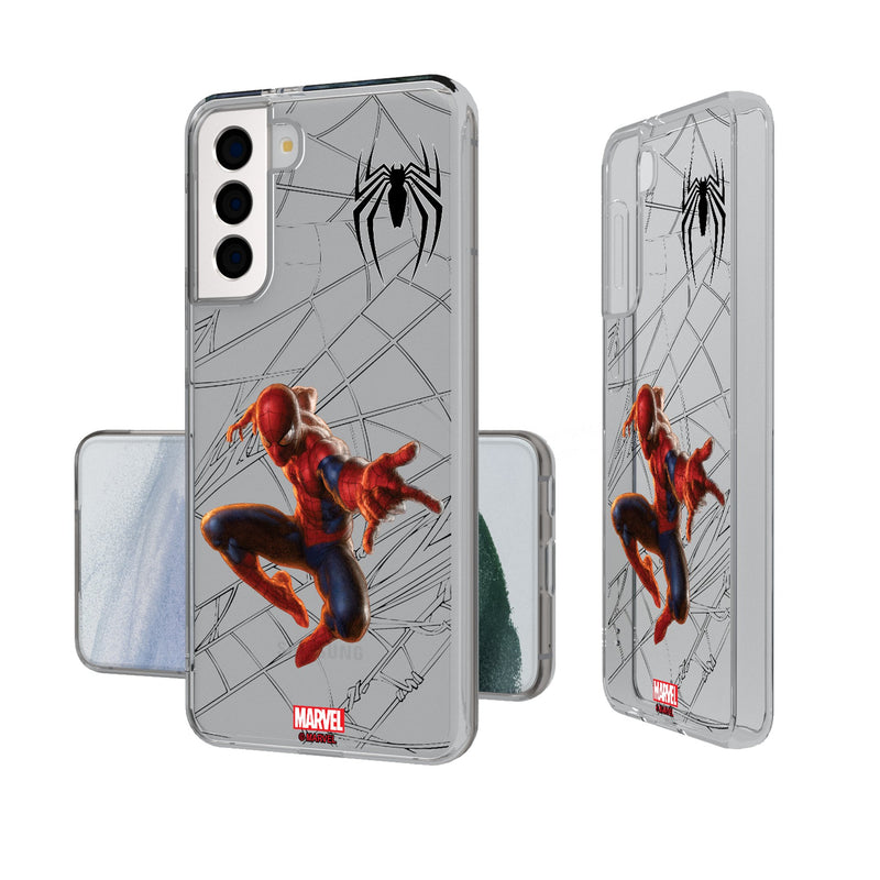 Marvel Spider-Man MechLine Galaxy Clear Phone Case