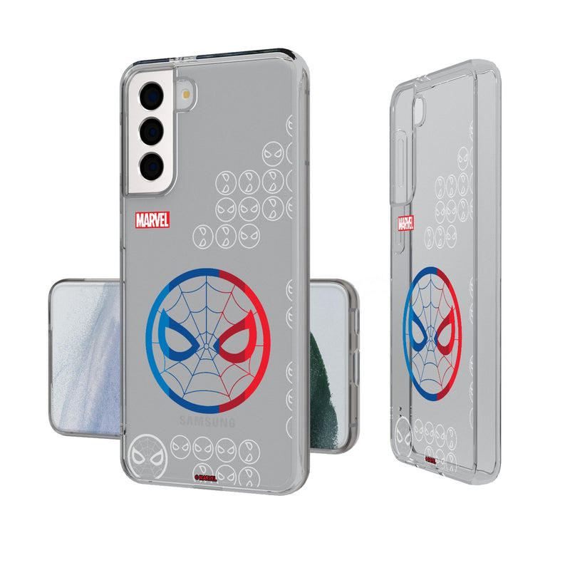 Marvel Spider-Man Sigil Galaxy Clear Phone Case