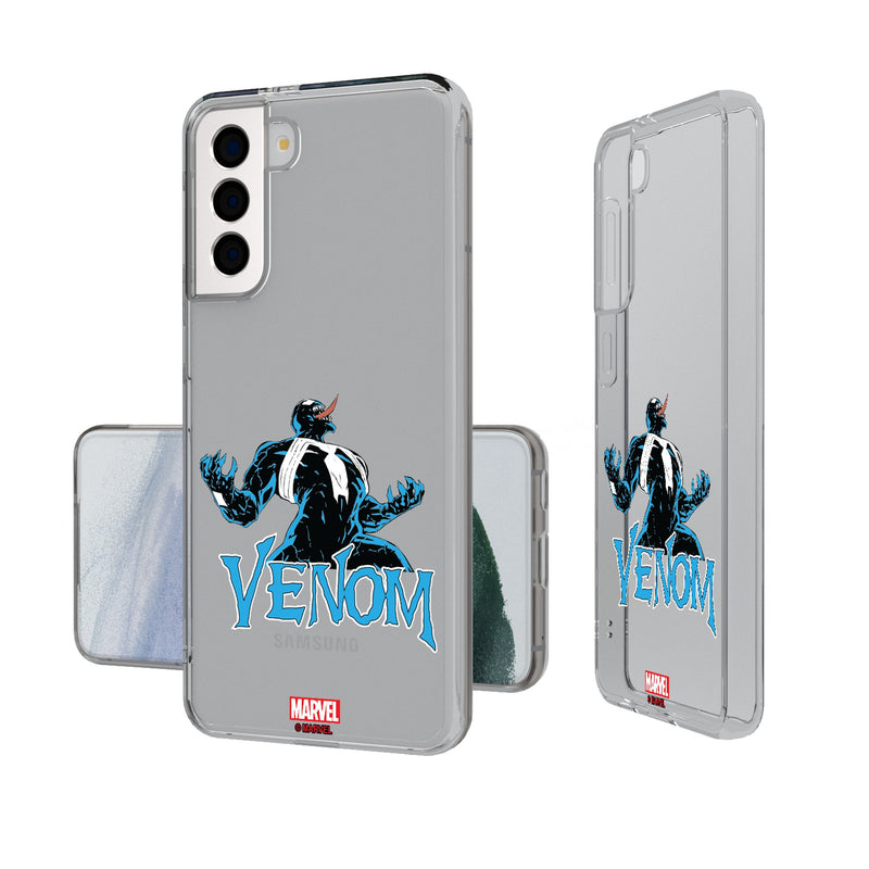 Marvel Venom Badge Galaxy Clear Phone Case