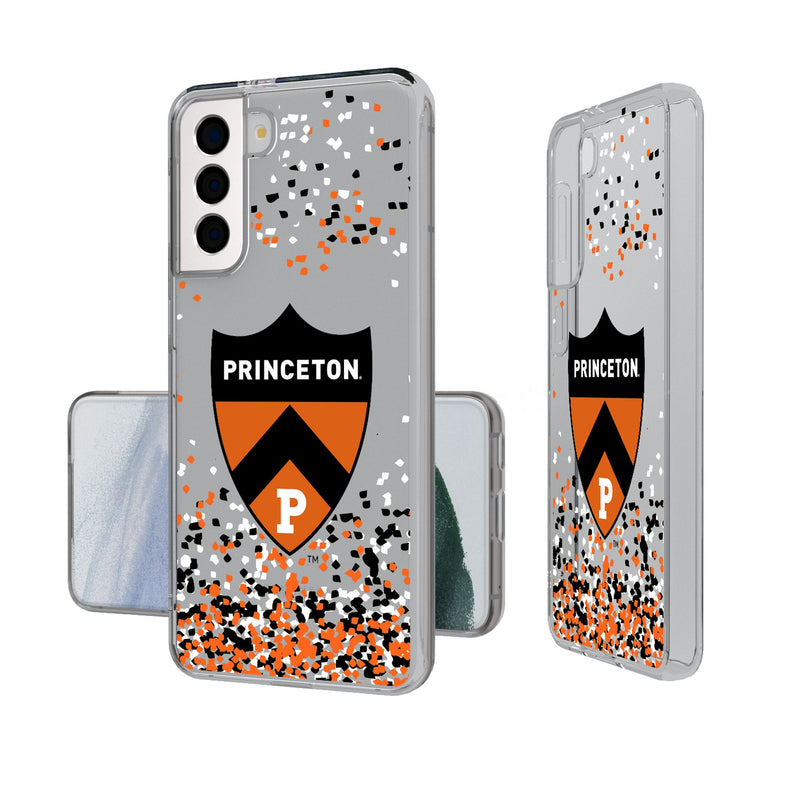 Princeton Tigers Confetti Galaxy Clear Phone Case