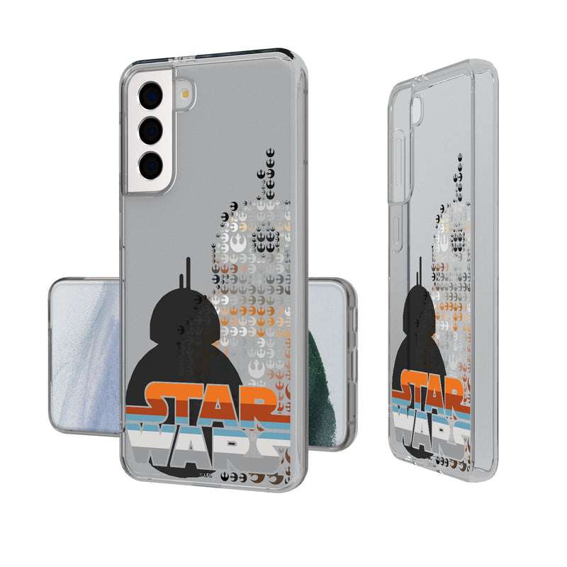 Star Wars BB-8 Quadratic Galaxy Clear Phone Case