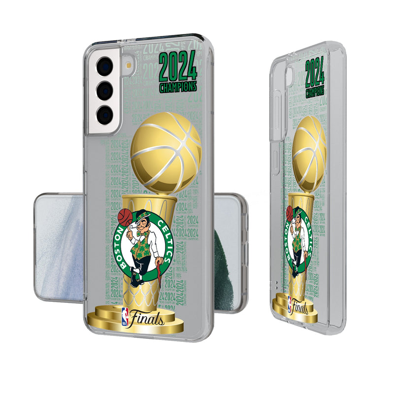 Boston Celtics 2024 NBA Champions Galaxy Clear Phone Case