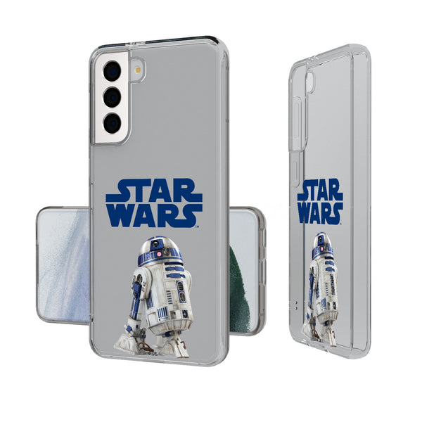 Star Wars R2-D2 Color Block Galaxy Clear Phone Case