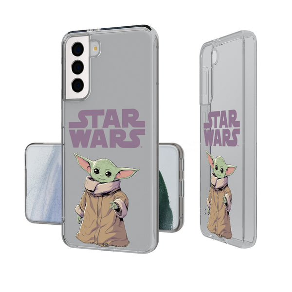 Star Wars: The Mandalorian Grogu Color Block Galaxy Clear Phone Case