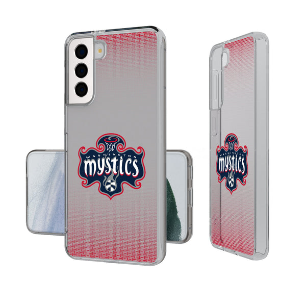 Washington Mystics Linen Galaxy Clear Phone Case