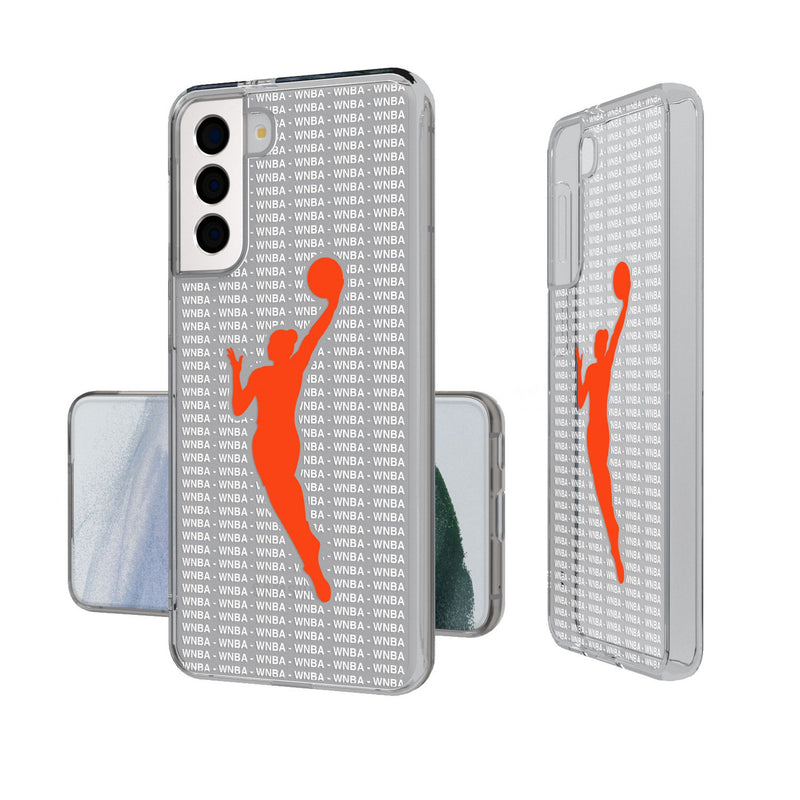 WNBA  Text Backdrop Galaxy Clear Phone Case