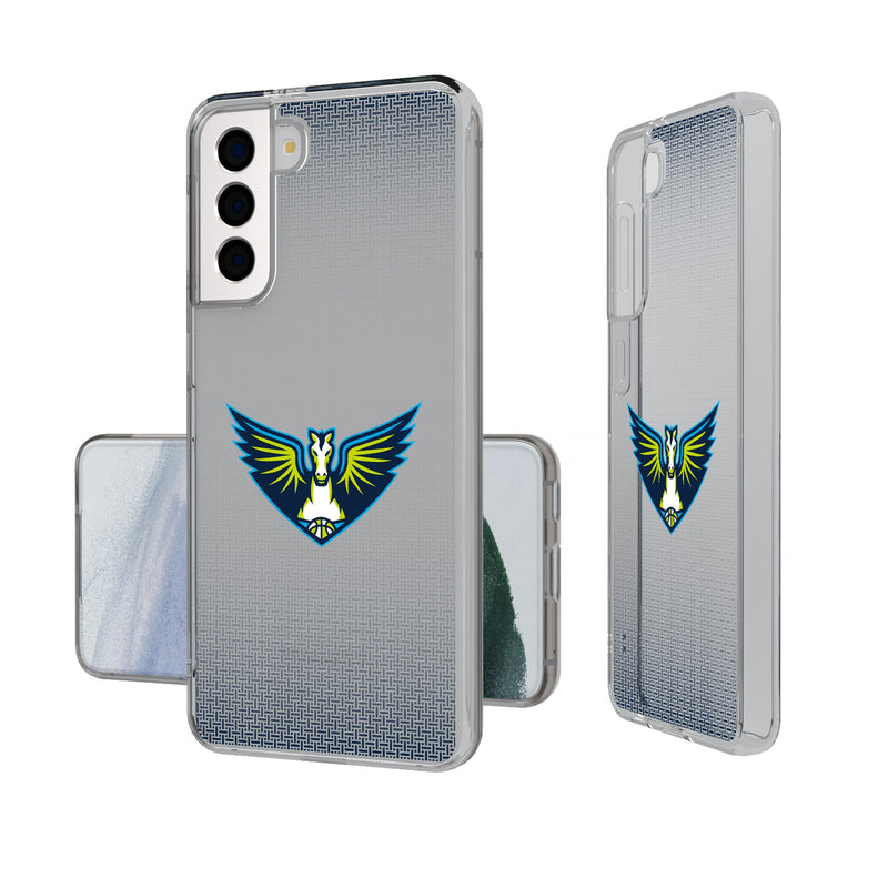 Dallas Wings Linen Galaxy Clear Phone Case