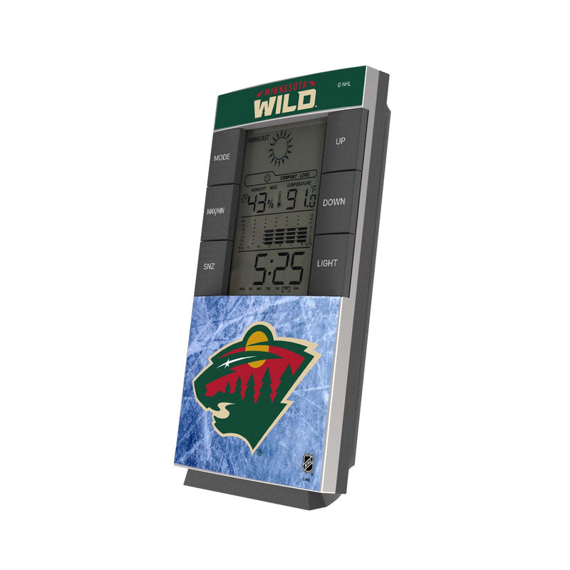 Minnesota Wild Ice Wordmark Digital Desk Clock
