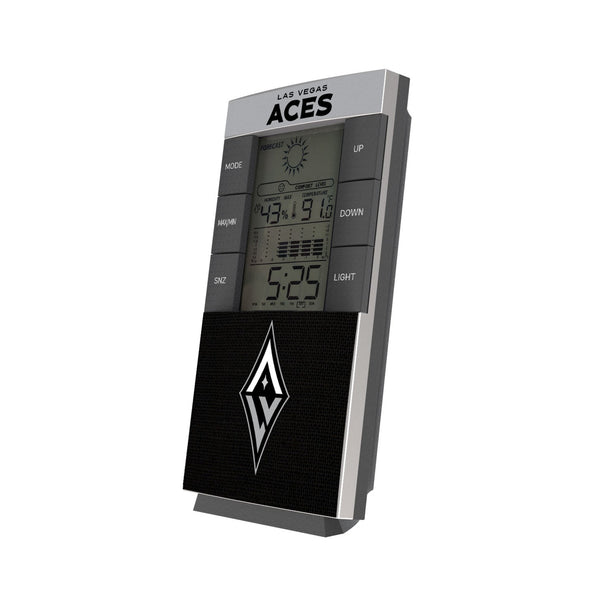 Las Vegas Aces Endzone Solid Digital Desk Clock