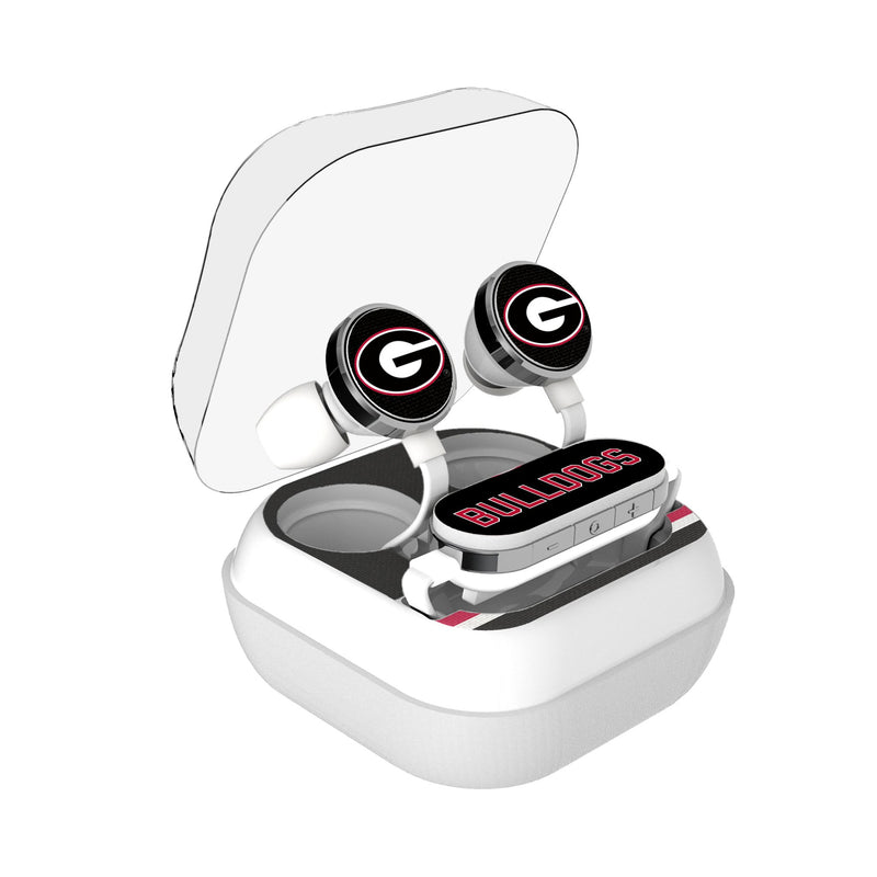 University of Georgia Bulldogs Stripe Wireless Earbuds