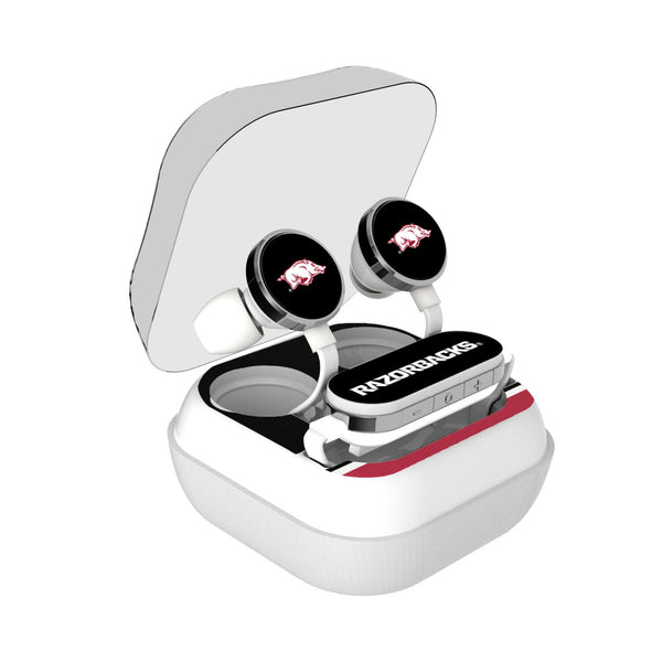 University of Arkansas Fayetteville Razorbacks Stripe Wireless Earbuds