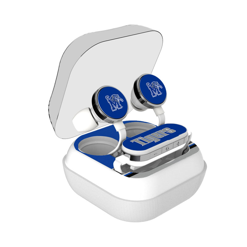 University of Memphis Tigers Stripe Wireless Earbuds