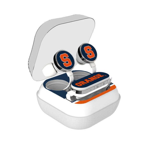 Syracuse University Orange Stripe Wireless Earbuds