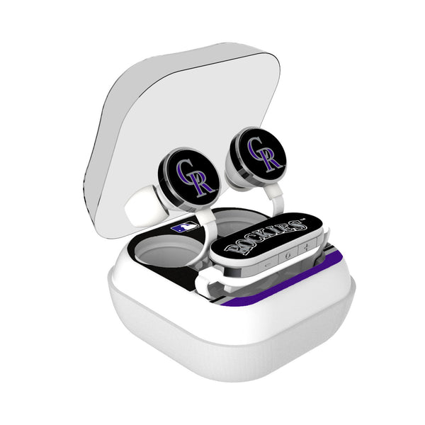 Colorado Rockies Stripe Wireless Earbuds